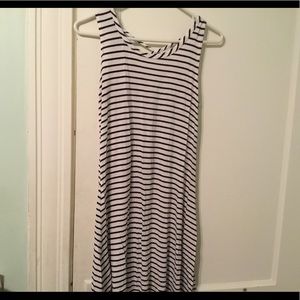Black and white tank top dress
